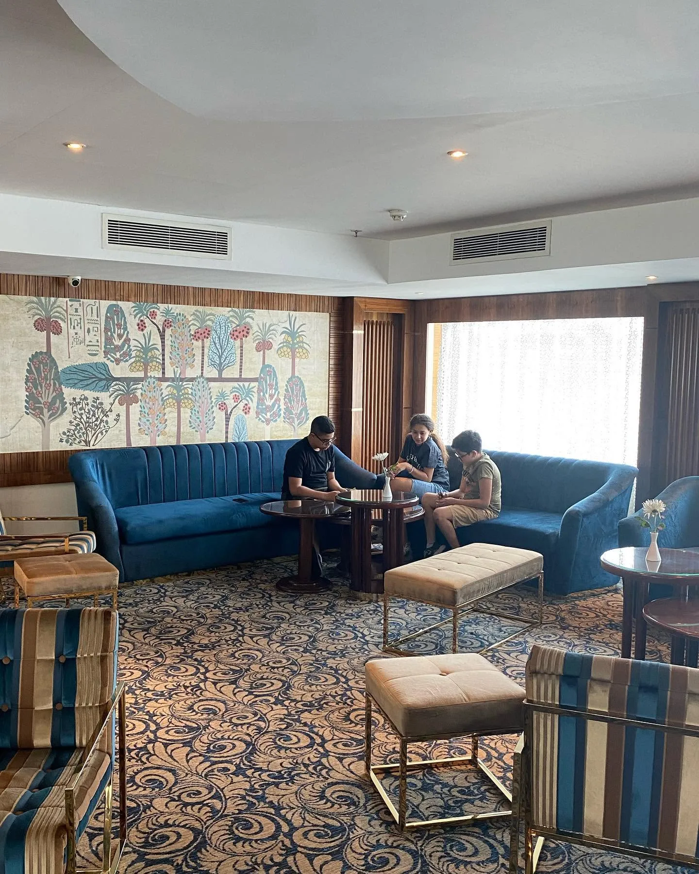 Lounge aboard the Radamis I Nile Cruise Nile cruise